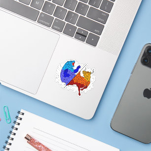 Sticker Cadeau des day traders - Constellation Taureau et