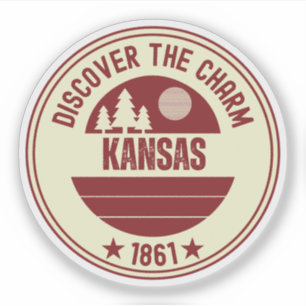 Sticker Cadeau Kansas Wheat State - Tournesol