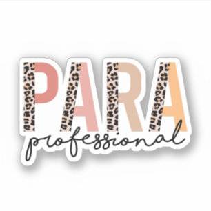 Sticker Cadeau Paraprofessionnel, Cadeau Para enseignant