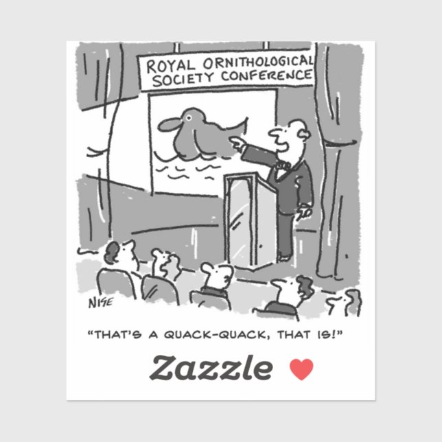 Sticker Cadeau pour un Oiseau ou un Oiseau. Drôle