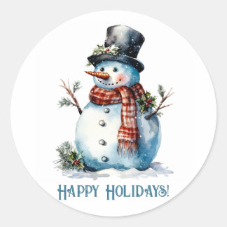 Sticker cadeau Snowman