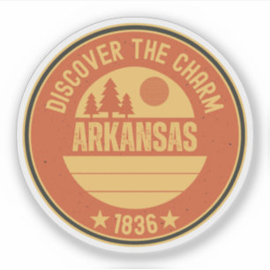 Sticker Cadeaux Arkansas Razorbacks - État Naturel