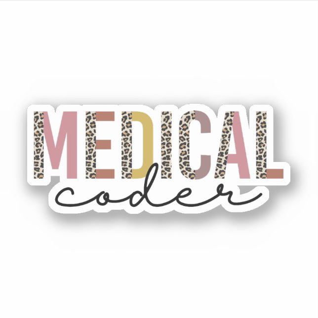Sticker Cadeaux Coder Médicales, Codage Médicale (Devant)