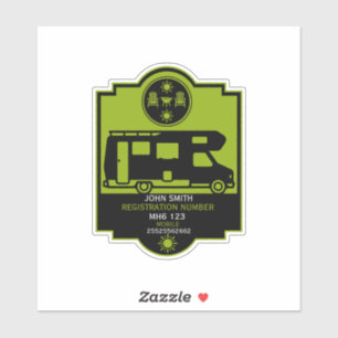 Sticker Cadeaux de camping à moto
