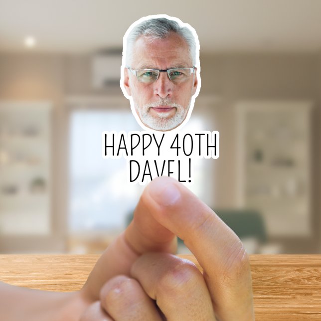 Sticker Cadeaux de fête d'anniversaire personnalisés avec  (Créateur téléchargé)