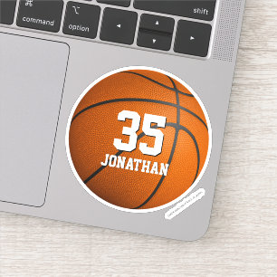 Sticker cadeaux de joueur de basket-ball pour filles perso