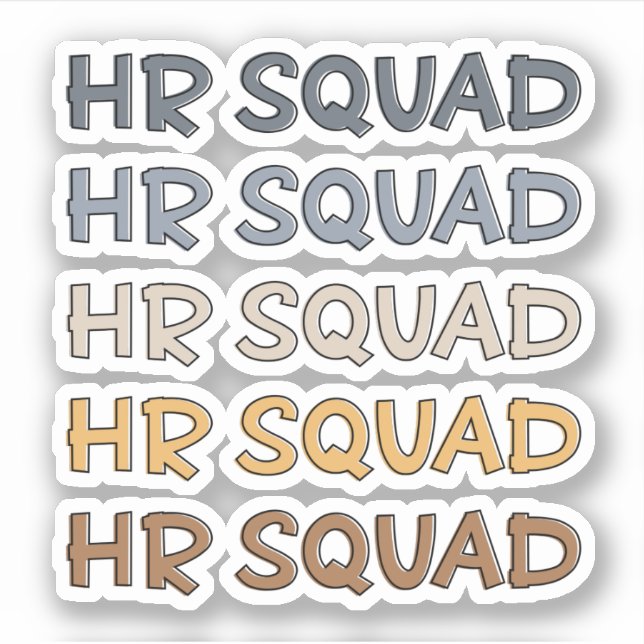 Sticker Cadeaux de l'équipe des ressources humaines de l'e (Devant)