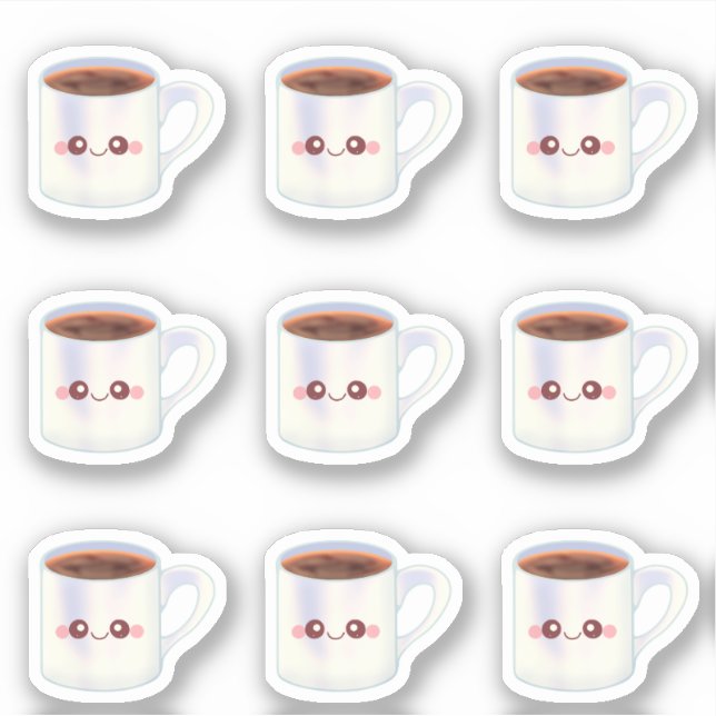 Sticker Café Coupe du matin Café esthétique (Devant)