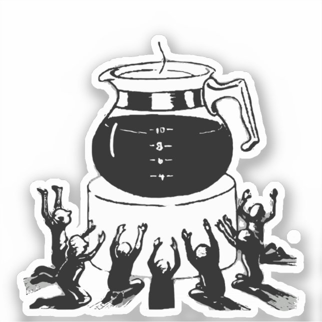 Sticker Café Dark Lord, Café de culte (Recto)