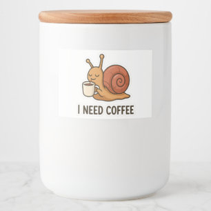Sticker café escargot mignon