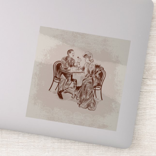 Sticker café et amour (Détail)