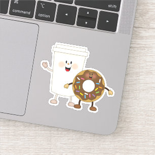 Sticker Café JollyKins Et Donut