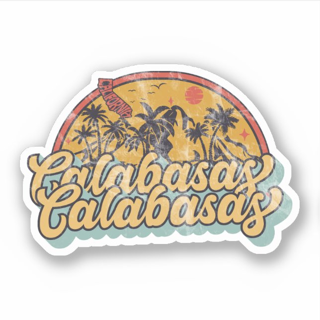 Sticker Calabasas, Californie (Devant)