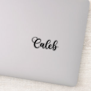 Sticker Caleb Name - Calligraphie manuscrite