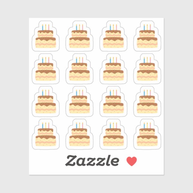 Sticker Calendrier de planification de rappel de fête d'an (Feuille)