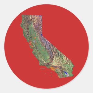 Sticker California Map