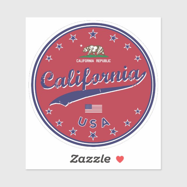 Sticker Californie (Feuille)