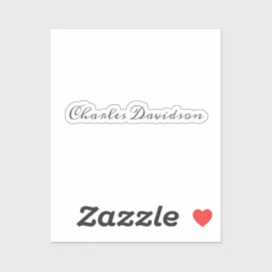 Sticker Calligraphie minimaliste moderne professionnelle