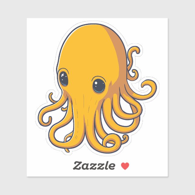 Sticker Calmar jaune (Feuille)