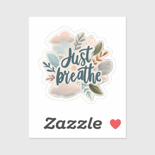 Sticker Calme Respiration - Vinyl De Motivation (Feuille)
