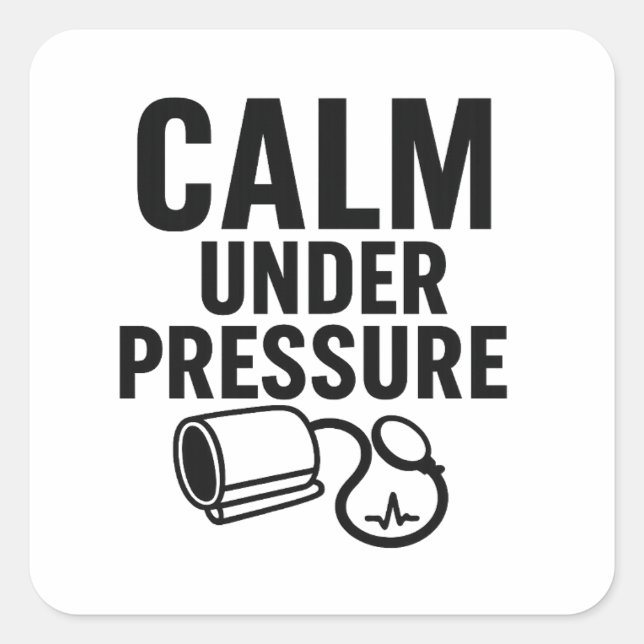 Sticker Calme sous pression (Devant)