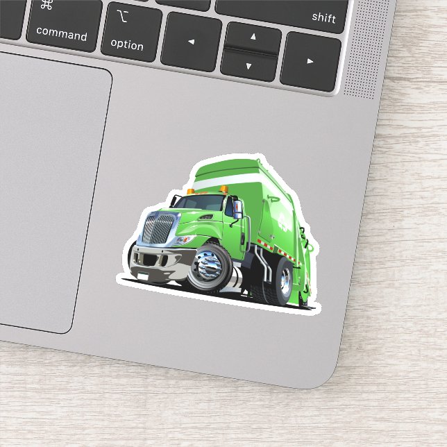 Sticker Camion à ordures de dessin (Détail)