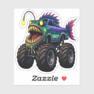Sticker Camion Monstre Poisson-Loire