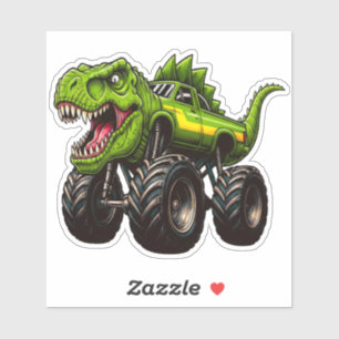 Sticker Camion Monstre T-Rex