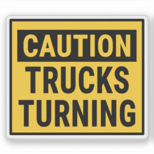 Sticker Camions de prudence tournants
