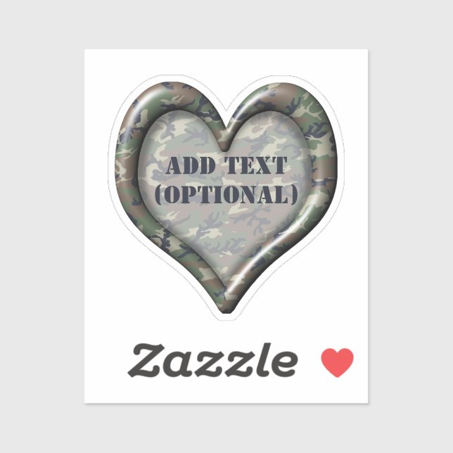 Sticker Camouflage de Heart Forest (Feuille)