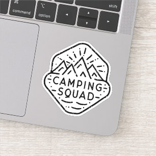 Sticker Camp d'été de jumelage de l'équipe de camping