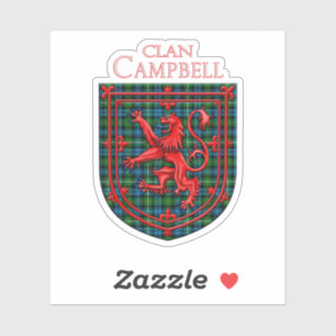 Sticker Campbell de Argyll Tartan Scottish Plaid