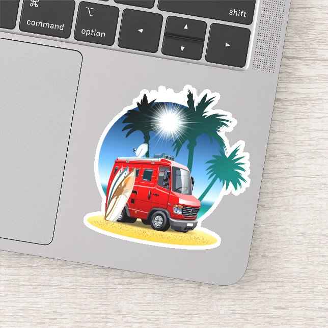 Sticker Camper de dessin (Détail)