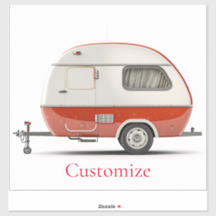 Sticker Camper Teardrop Classic Retro Thunder_Cove