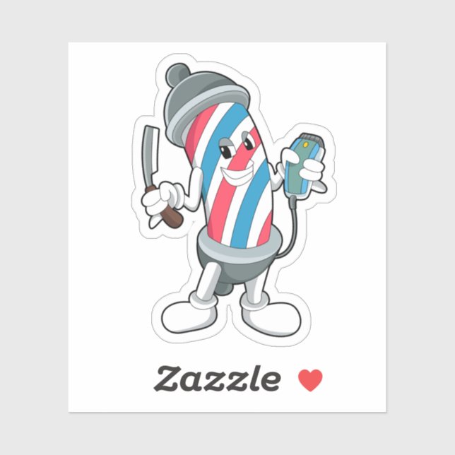 Sticker Can as Hairtravh Razor (Feuille)