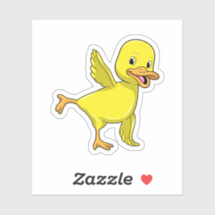 Sticker Canard au Yoga Exercice d'étirement