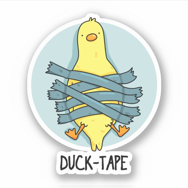 Sticker Canard Bande Drôle Duct Bande Pun (Devant)