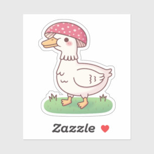 Sticker Canard Champignon Amanite Mignon