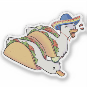 Sticker Canards tacos