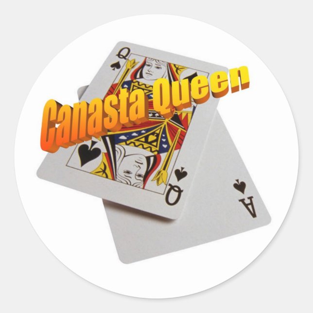 Sticker Canasta Queen (Devant)