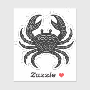 Sticker Cancer — Encre Hantée Zodiaque Crabe