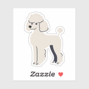 Sticker Caniche mignon