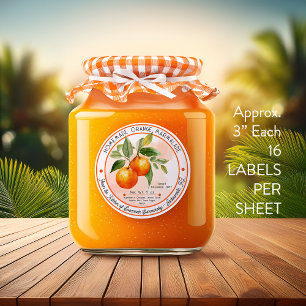 Sticker Canne Marmalade Orange Maison 3 En 16 Feuille