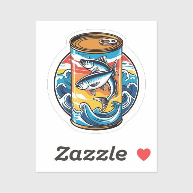Sticker Canned sardines (Feuille)