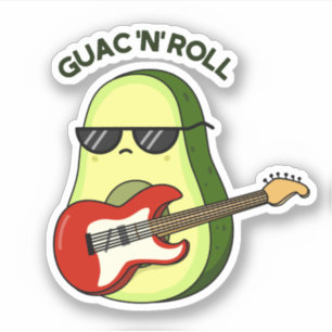 Sticker Canon Avocado Drôle Guac Et Roll