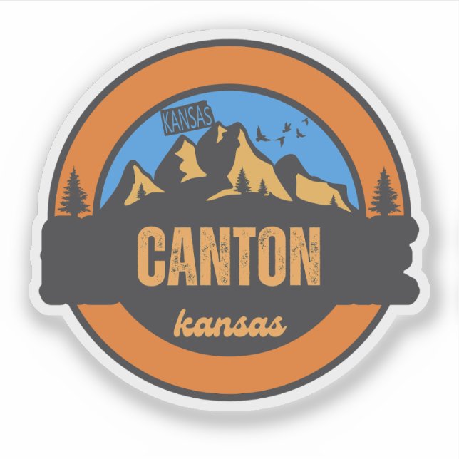Sticker Canton, Kansas (Devant)