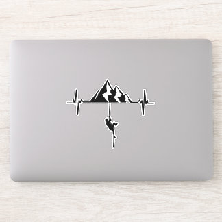 Sticker Canyoning Rock Escalade Heartbeat