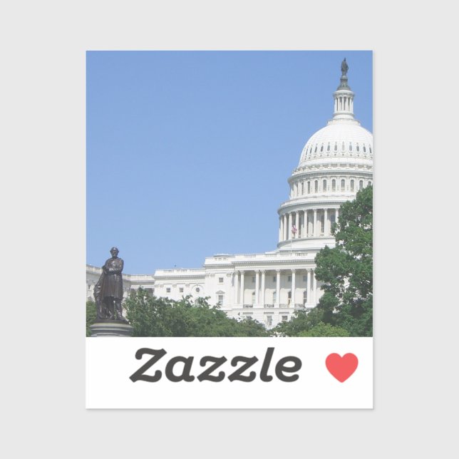 Sticker Capitol Building à Washington DC (Feuille)