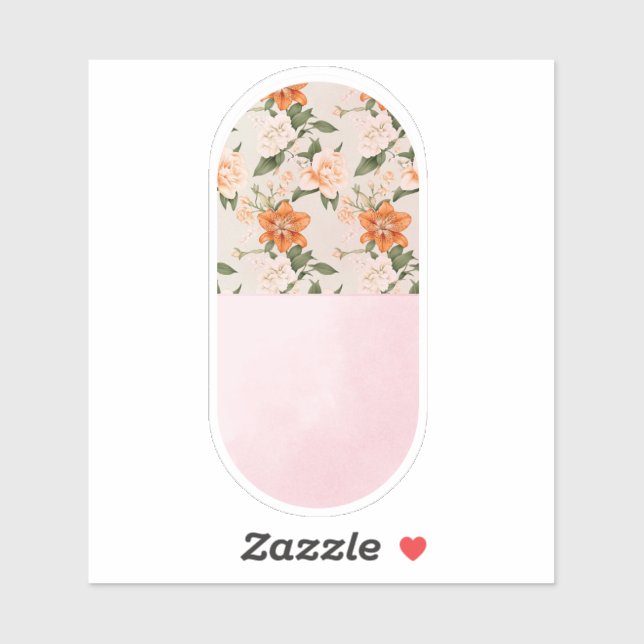 Sticker Capsule de pilule (Feuille)