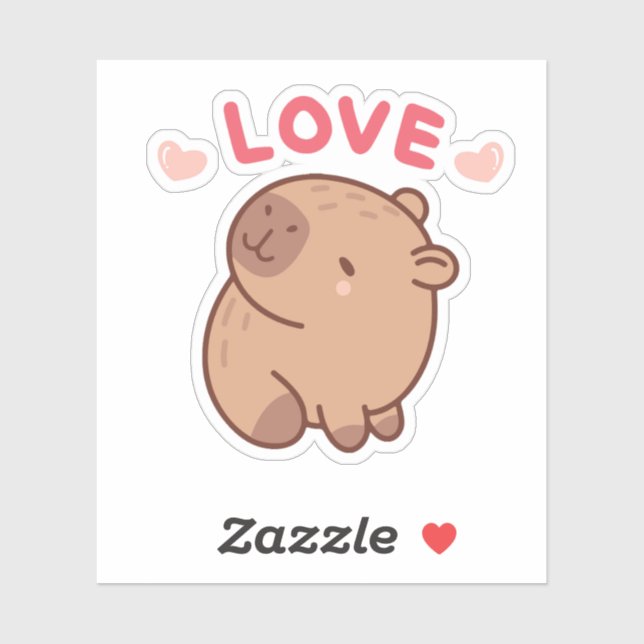 Sticker Capybara (Feuille)